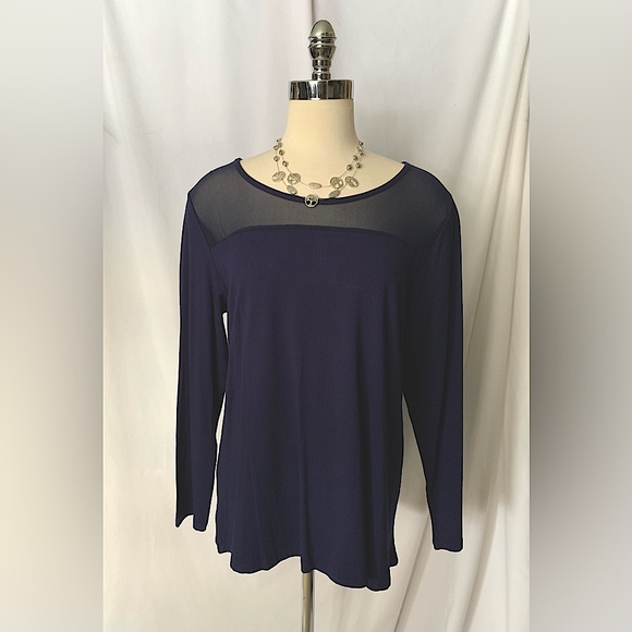 Brand New Alluring Midnight Blue Top/Blouse from Red Coral - Picture 1 of 6